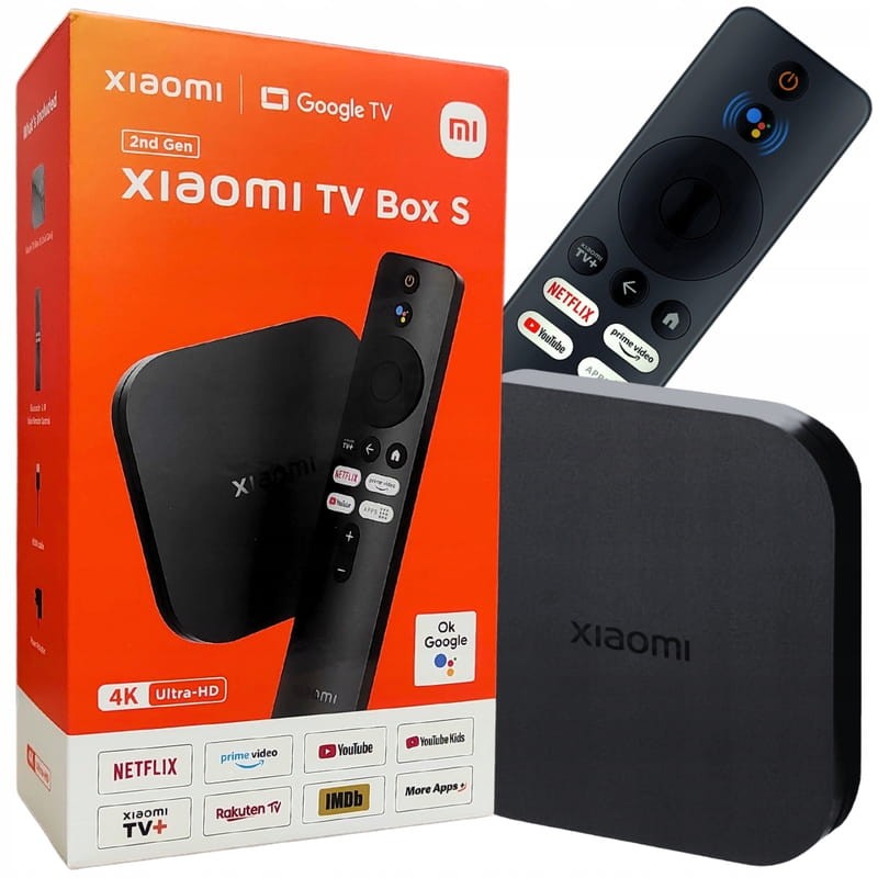 Xiaomi MI TV Box S - Reproductor Streaming en 4K Ultra HD, Bluetooth,  Wi-Fi, Negro : : Electrónica