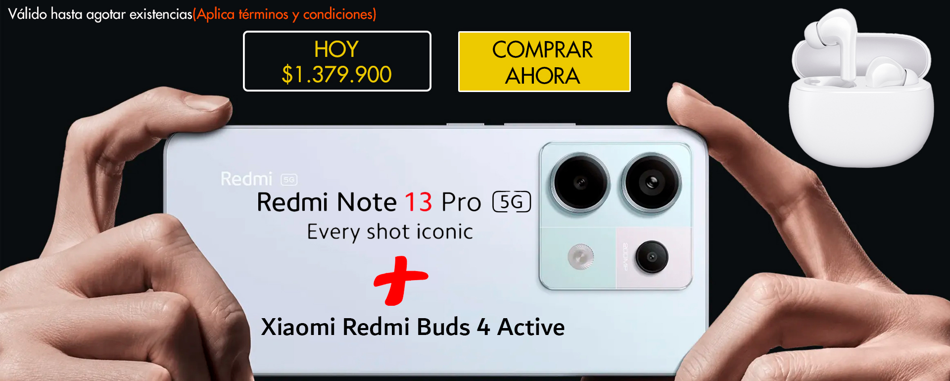 banner Redmi Note 13 Pro 5G + Promo